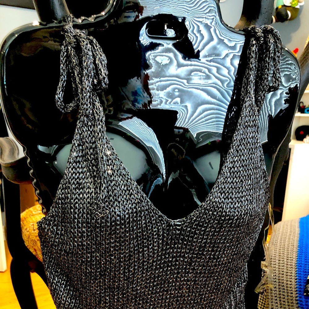 Silver tank top